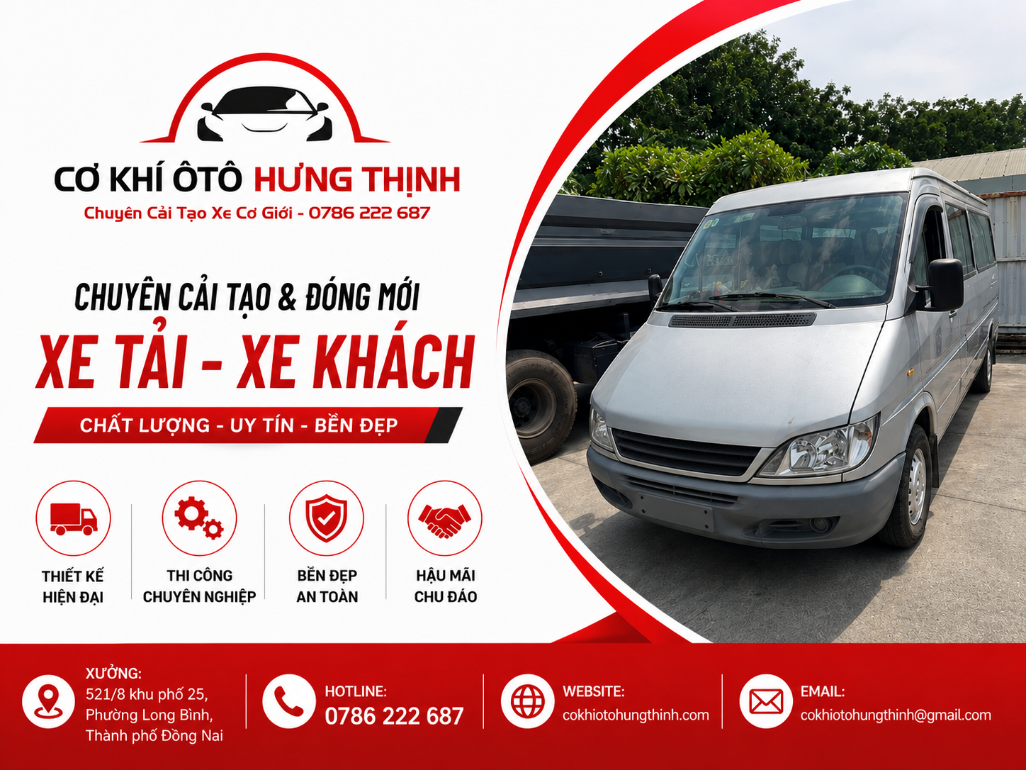 Cải tạo xe 10 chỗ lên 16 chỗ