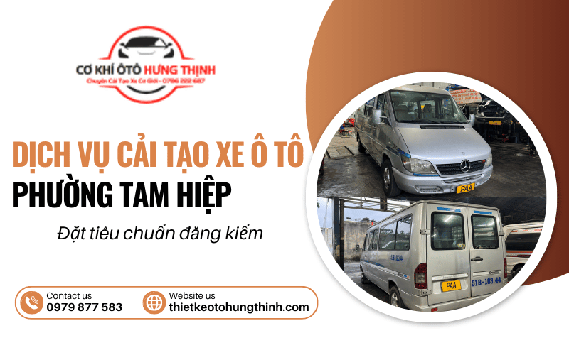 dịch vụ cải tạo xe ô tô phường Tam Hiệp
