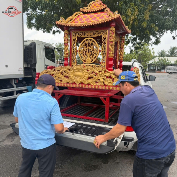 Gia công lắp đặt khung đỡ kiệu, kiệu phật